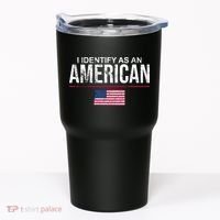 I Identify As An American USA FLAG Tumbler thumb 0