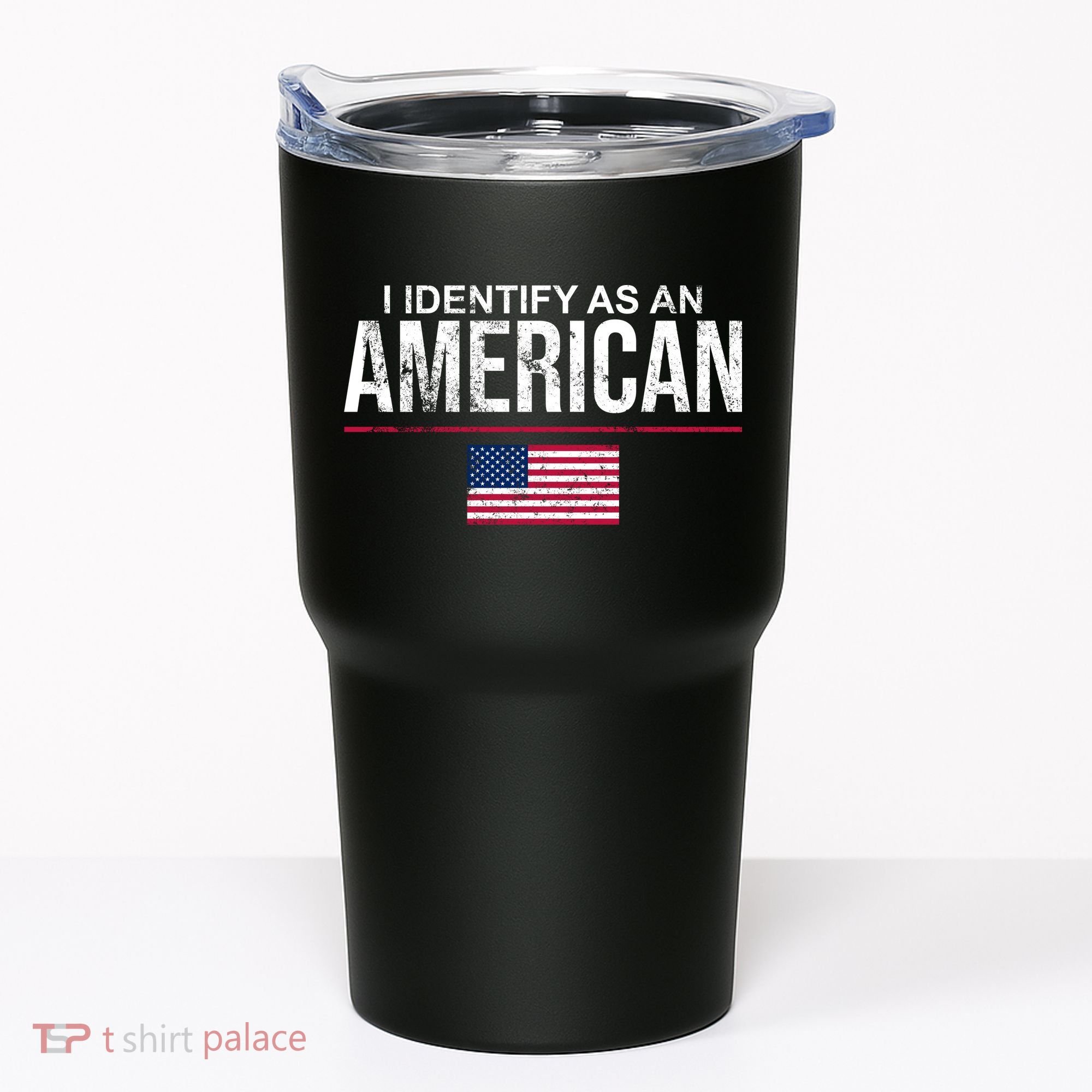 I Identify As An American USA FLAG Tumbler