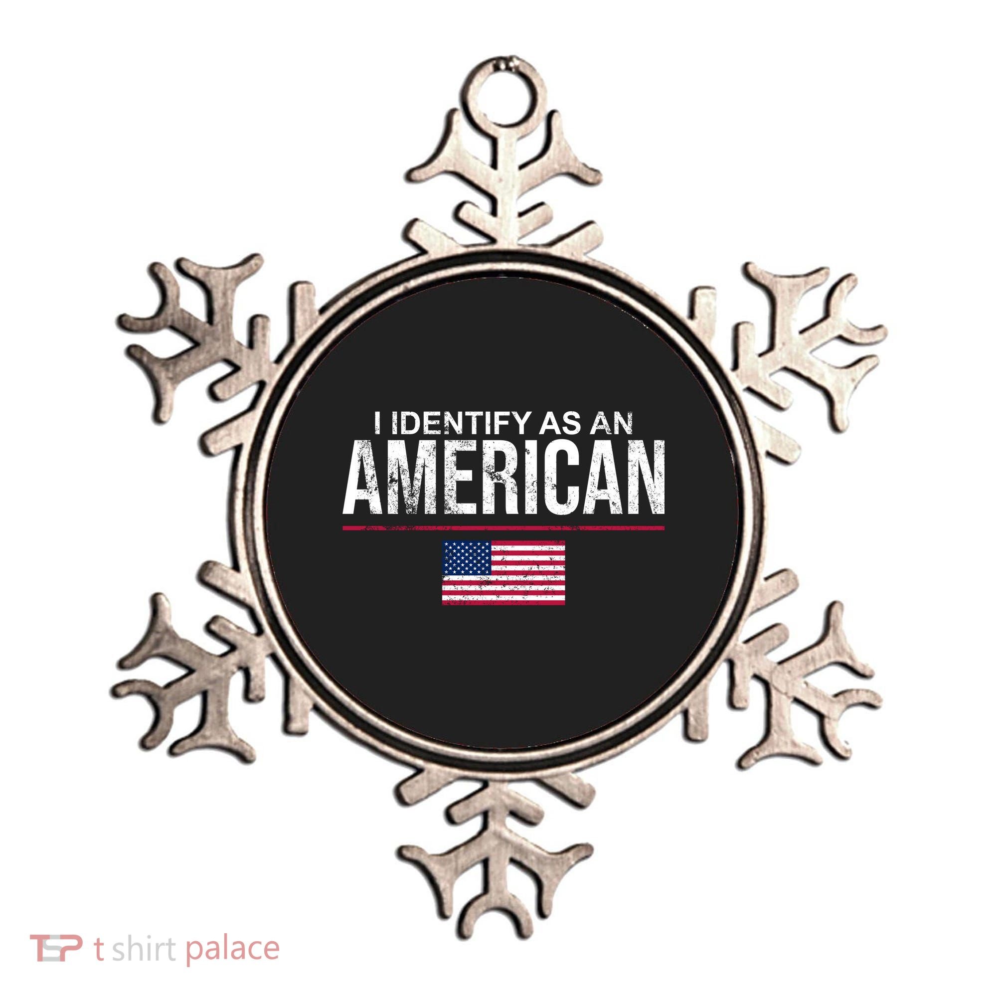I Identify As An American USA FLAG Ornament