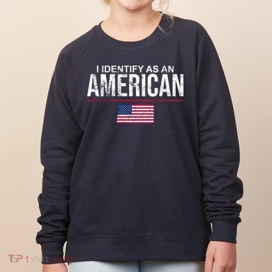 I Identify As An American USA FLAG Women's Sweatshirt
