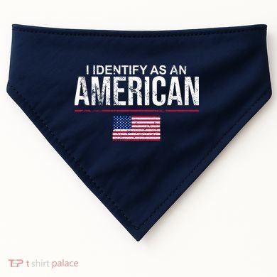 I Identify As An American USA FLAG USA-Made Doggie Bandana