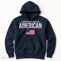 I Identify As An American USA FLAG Hoodie thumb 0
