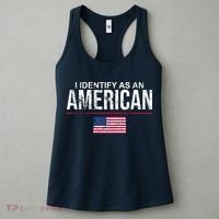 I Identify As An American USA FLAG Women's Tank Top thumb 3
