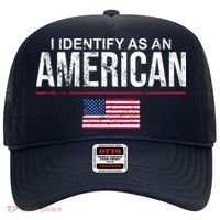 I Identify As An American USA FLAG Hat thumb 0