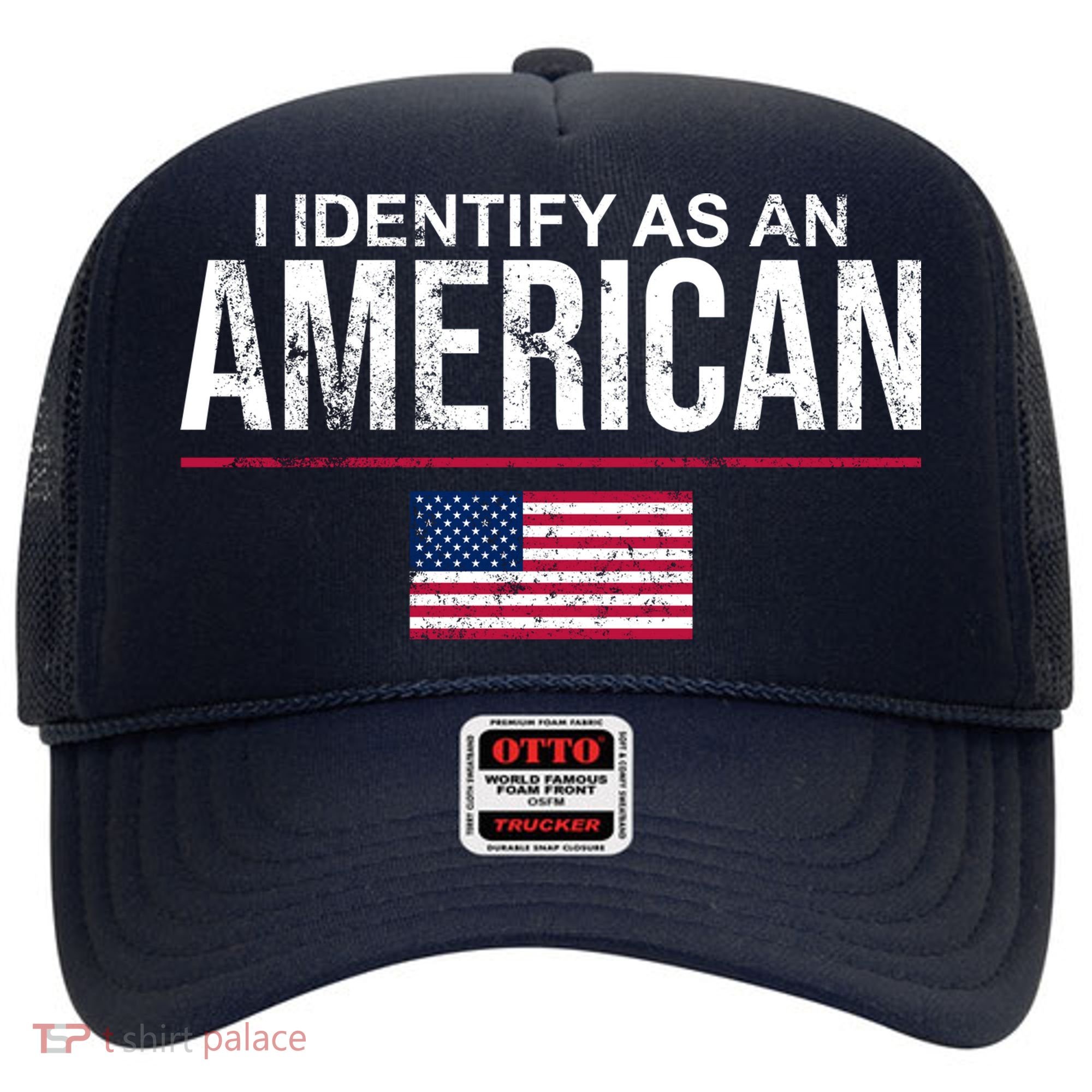 I Identify As An American USA FLAG Hat
