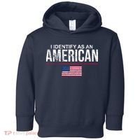 I Identify As An American USA FLAG Toddler Hoodie thumb 0