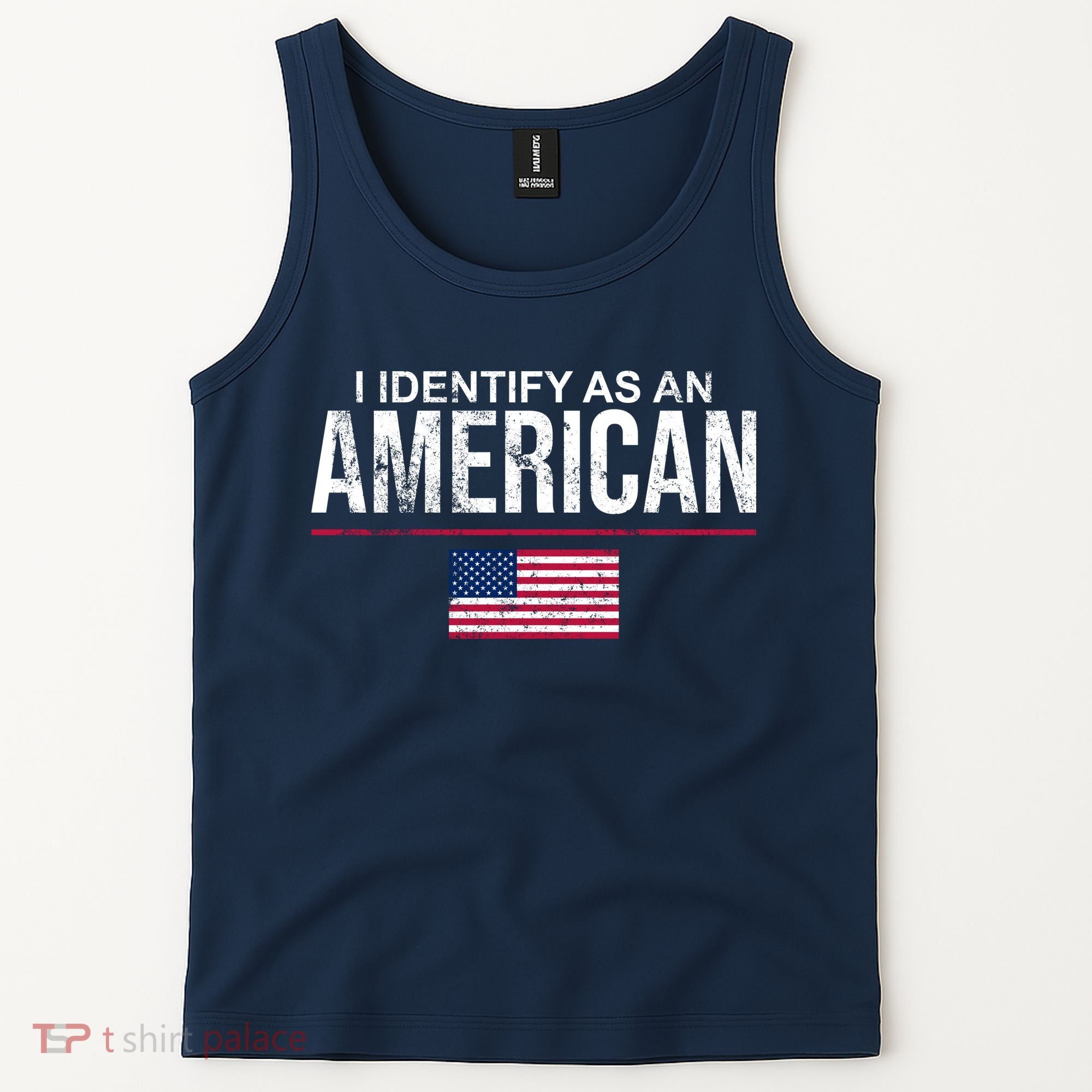 I Identify As An American USA FLAG Tank Top
