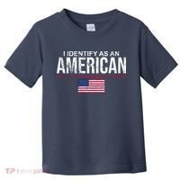 I Identify As An American USA FLAG Toddler T-Shirt thumb 0
