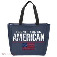I Identify As An American USA FLAG Tote Bag thumb 0