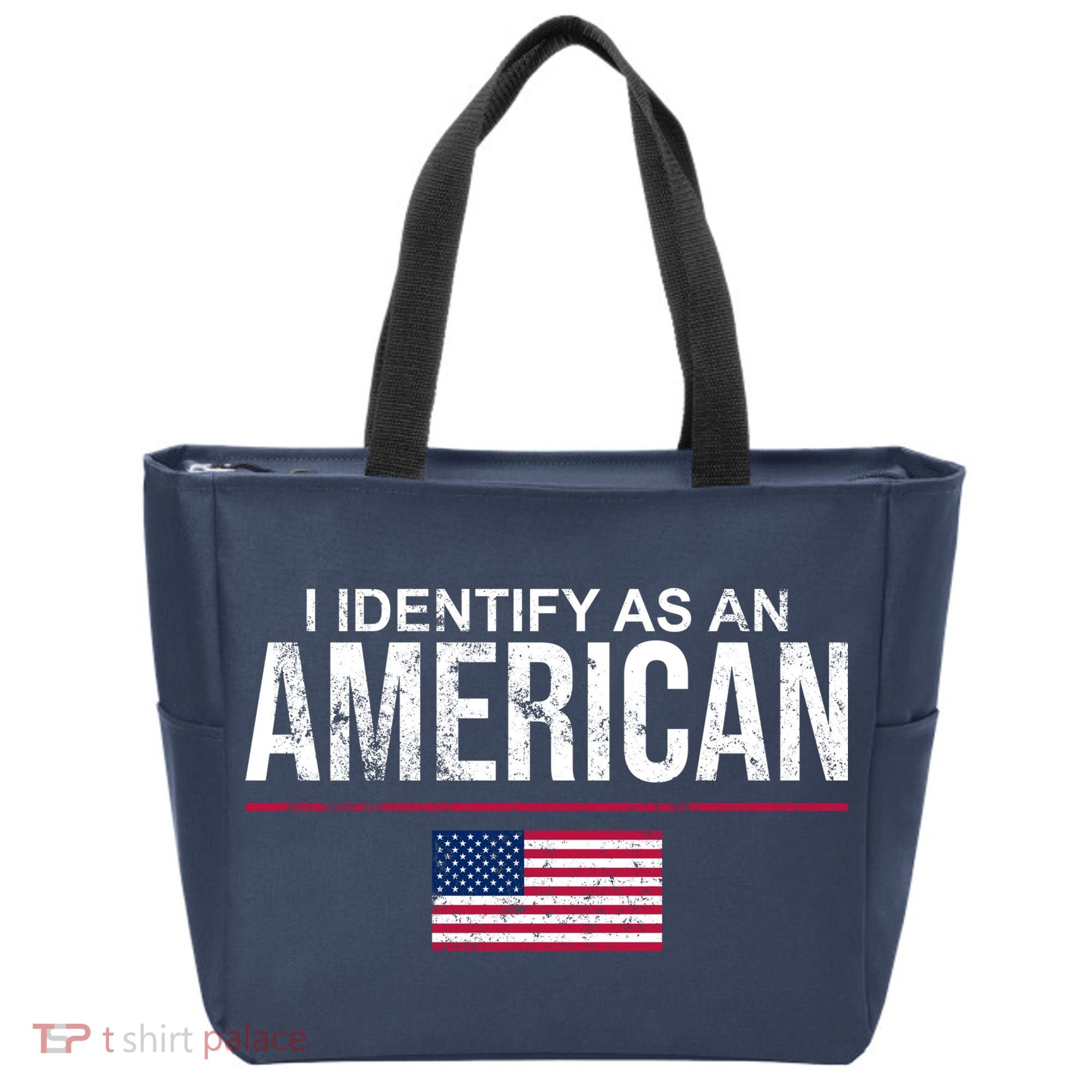 I Identify As An American USA FLAG Tote Bag