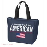 I Identify As An American USA FLAG Tote Bag thumb 3