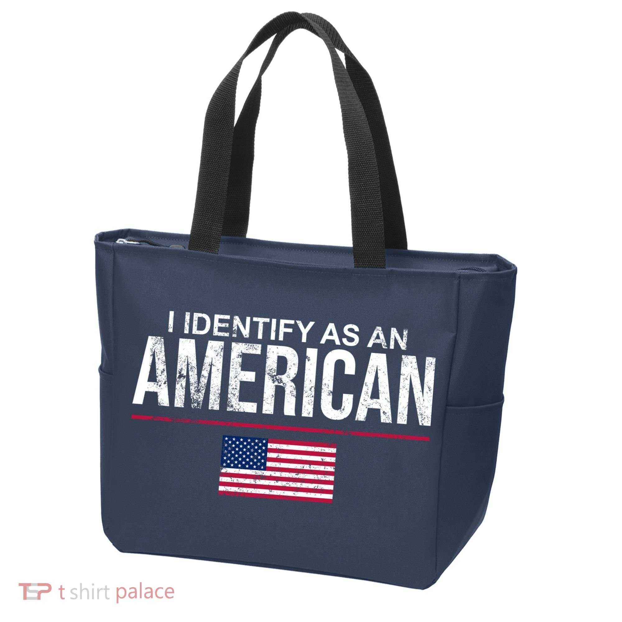 I Identify As An American USA FLAG Tote Bag