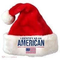 I Identify As An American USA FLAG Santa Hat thumb 0