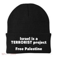 Israel Is A Terrorist Project Free Palestine Beanie thumb 0