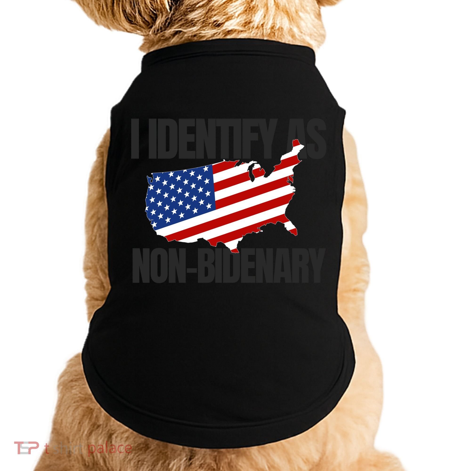 I Identify As Non Bidenary Doggie Tank