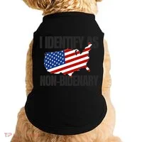 I Identify As Non Bidenary Doggie Tank thumb 0
