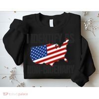 I Identify As Non Bidenary Sweatshirt thumb 2