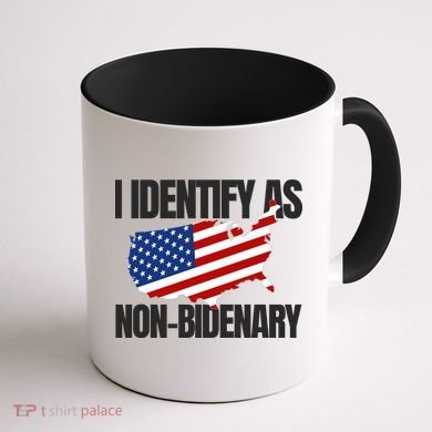 I Identify As Non Bidenary Coffee Mug back