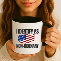 I Identify As Non Bidenary Coffee Mug thumb 3