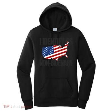 I Identify As Non Bidenary Women's Hoodie