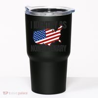 I Identify As Non Bidenary Tumbler thumb 0