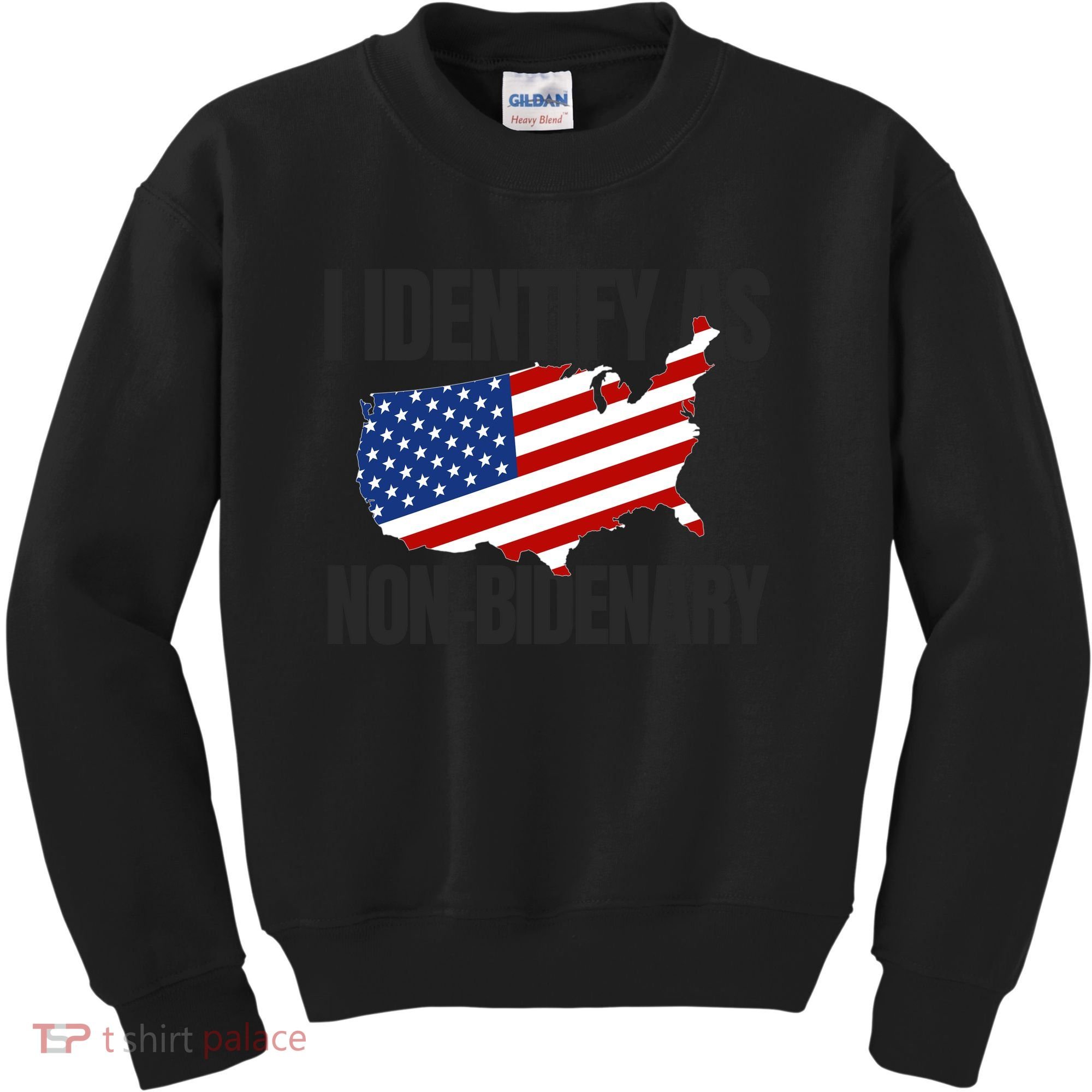 I Identify As Non Bidenary Kids Sweatshirt