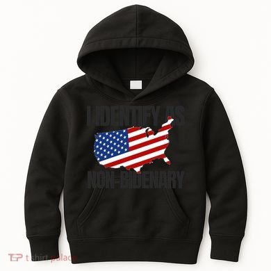 I Identify As Non Bidenary Kids Hoodie