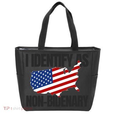 I Identify As Non Bidenary Tote Bag