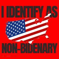 I Identify As Non Bidenary Santa Hat thumb 1