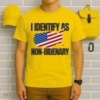 I Identify As Non Bidenary T-Shirt thumb 6