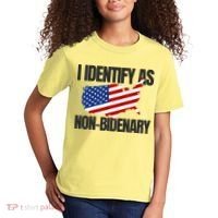 I Identify As Non Bidenary Kids T-Shirt thumb 2