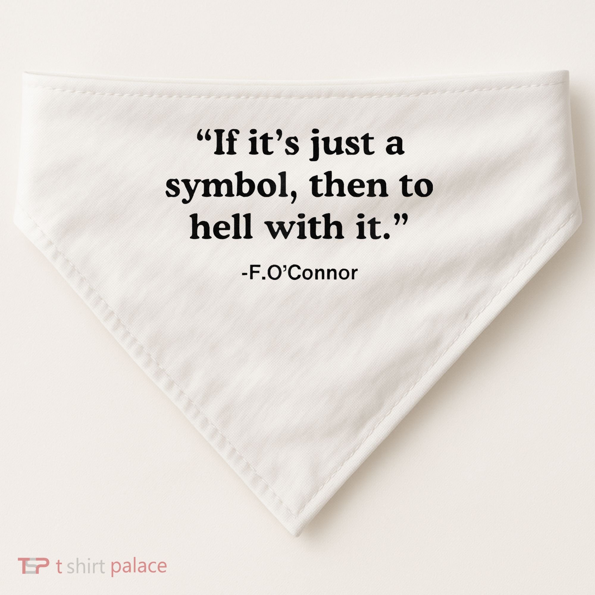 If ItS A Symbol To Hell With It Christian God Jesus USA-Made Doggie Bandana