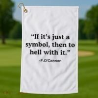 If ItS A Symbol To Hell With It Christian God Jesus Golf Towel thumb 1