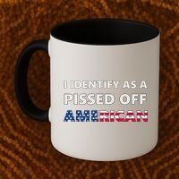 I Identify As A Pissed Of American Coffee Mug thumb 2