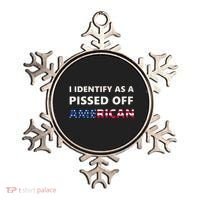 I Identify As A Pissed Of American Ornament thumb 0