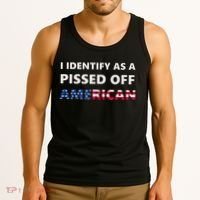 I Identify As A Pissed Of American Tank Top thumb 3