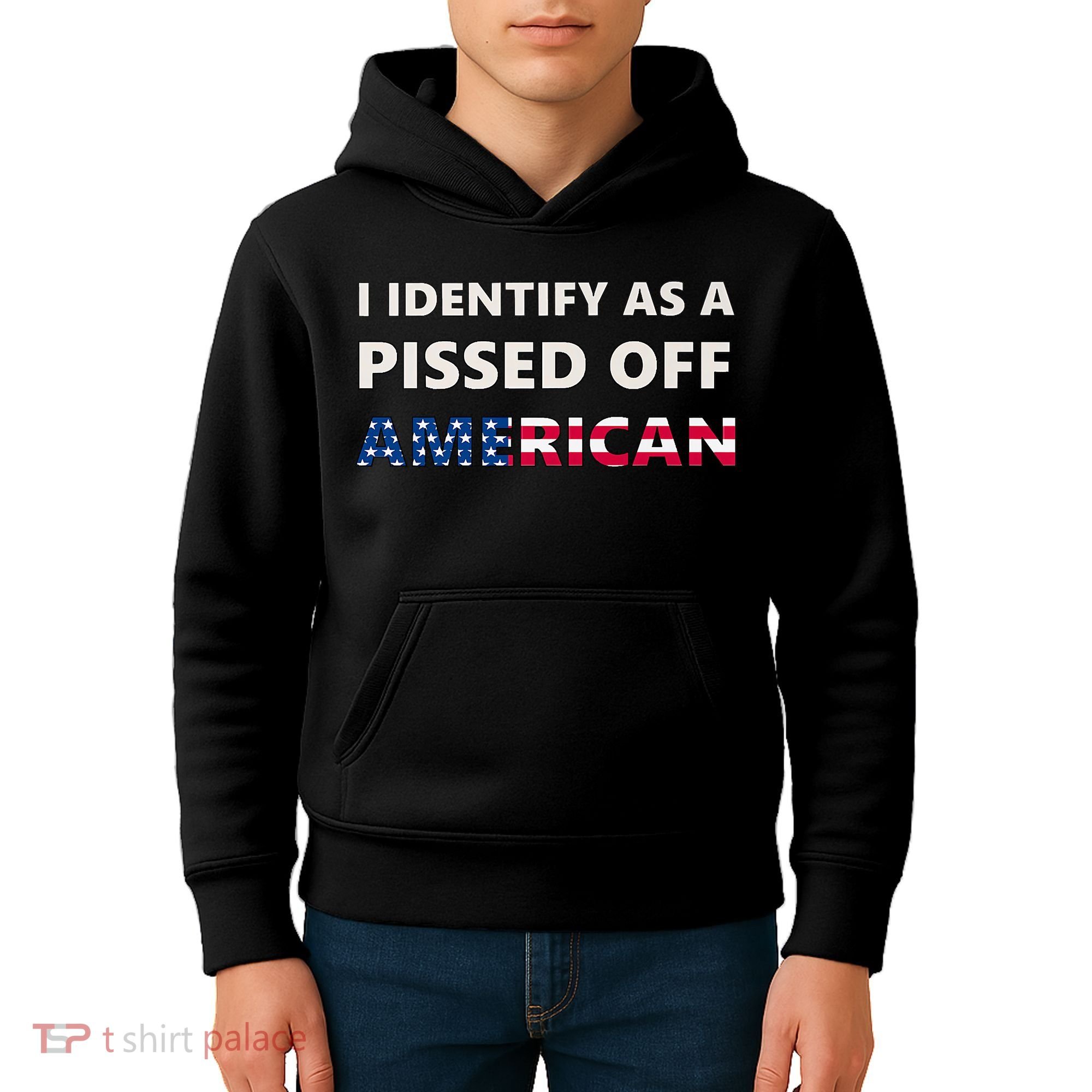 I Identify As A Pissed Of American Kids Hoodie