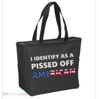 I Identify As A Pissed Of American Tote Bag thumb 2