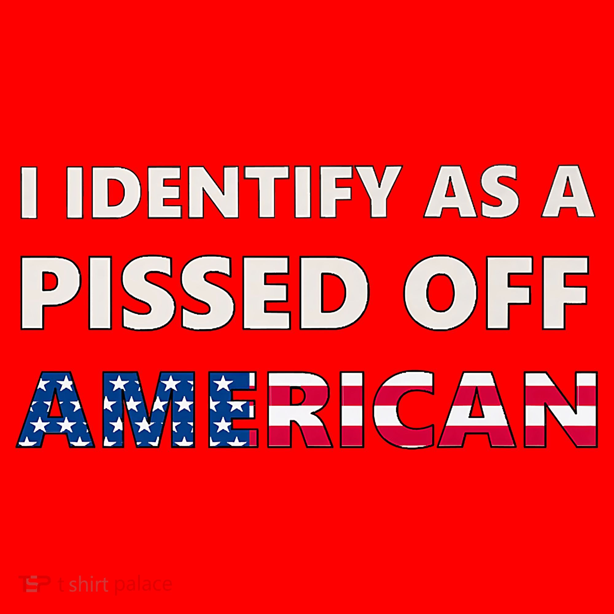 I Identify As A Pissed Of American Santa Hat