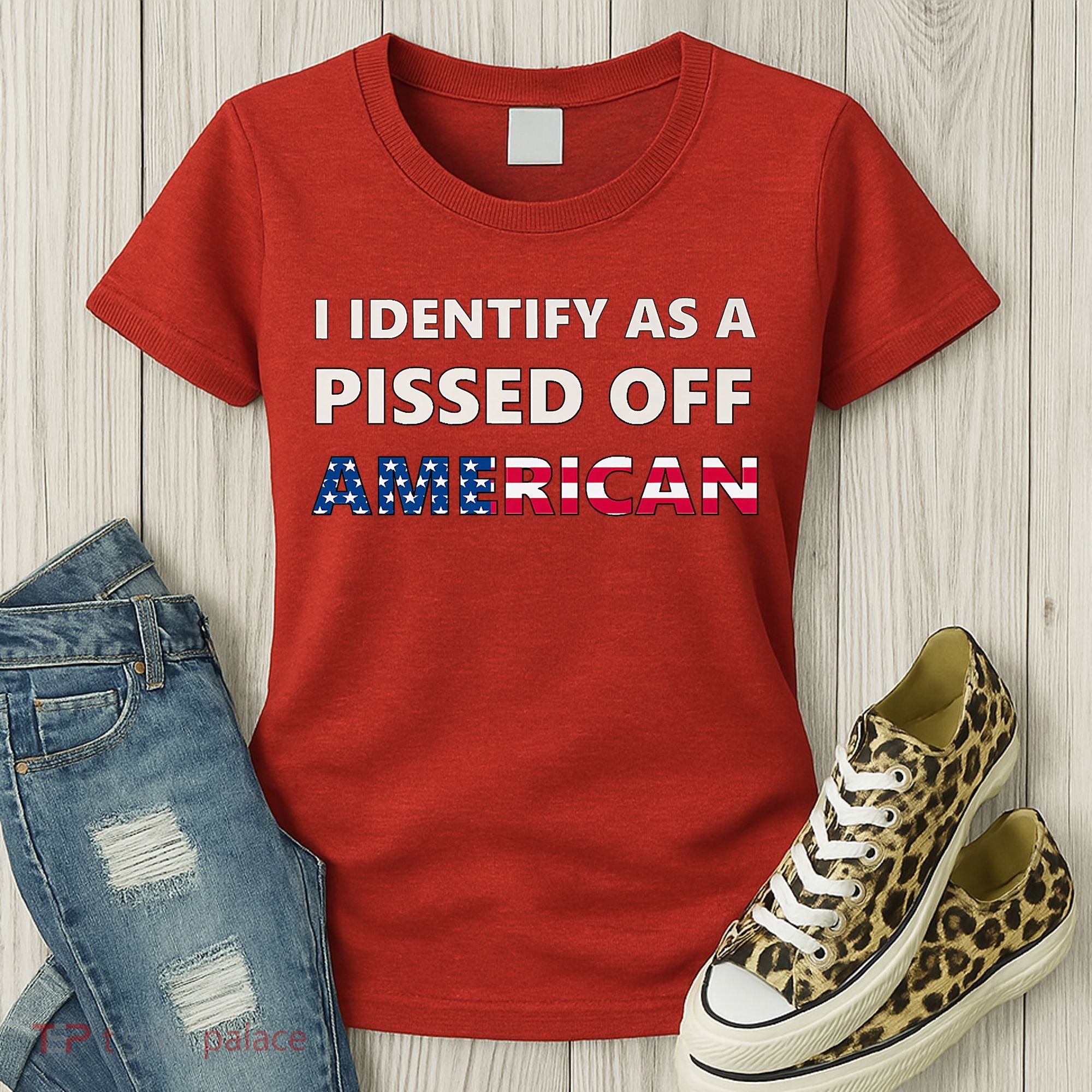 I Identify As A Pissed Of American Women's T-Shirt