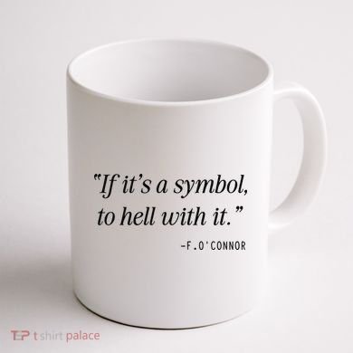 If ItS A Symbol To Hell With It Catholic John 6 Roumie Coffee Mug back