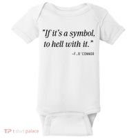 If ItS A Symbol To Hell With It Catholic John 6 Roumie Baby Bodysuit thumb 0