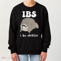 Ibs I Be Shittin Raccoon Funny Women's Sweatshirt thumb 0