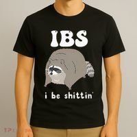 Ibs I Be Shittin Raccoon Funny T-Shirt thumb 3