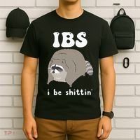Ibs I Be Shittin Raccoon Funny T-Shirt thumb 6