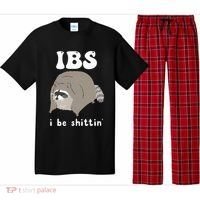 Ibs I Be Shittin Raccoon Funny Pajama Set thumb 0