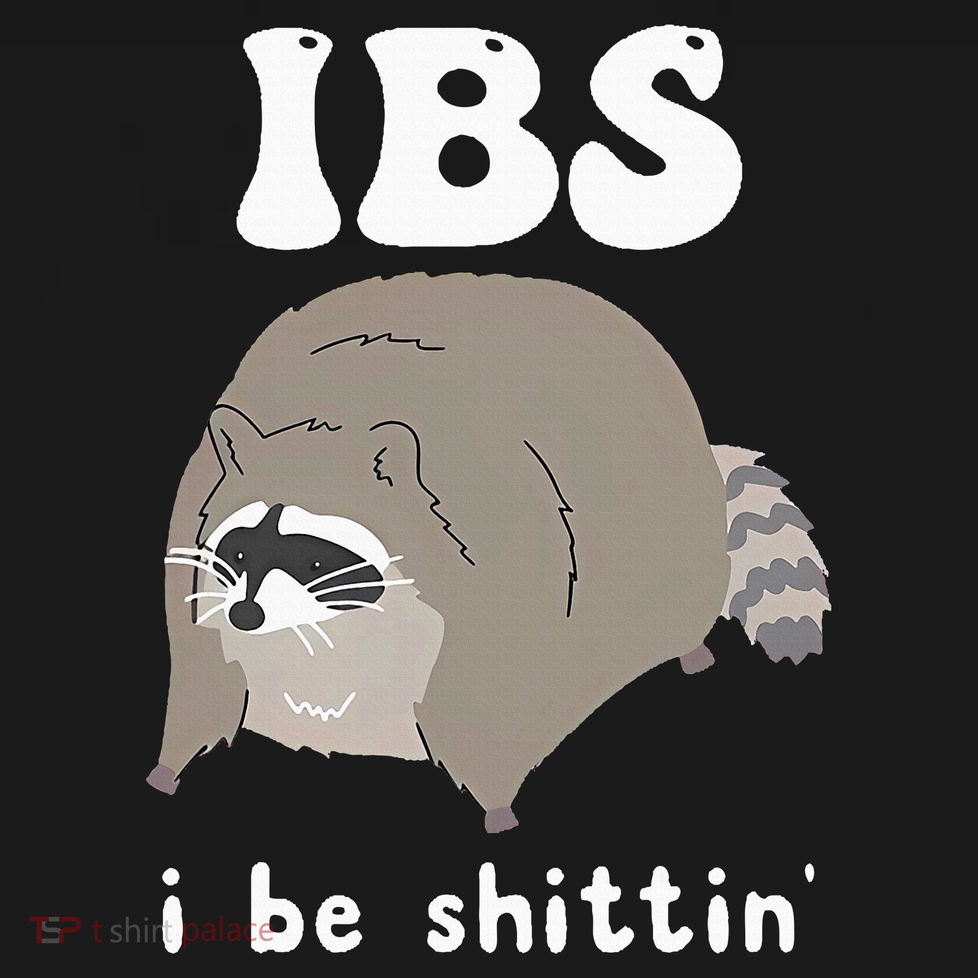Ibs I Be Shittin Raccoon Funny Women's Hoodie