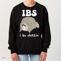 Ibs I Be Shittin Raccoon Funny Women's Sweatshirt thumb 0