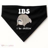 Ibs I Be Shittin Raccoon Funny USA-Made Doggie Bandana thumb 0