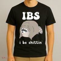 Ibs I Be Shittin Raccoon Funny T-Shirt thumb 3